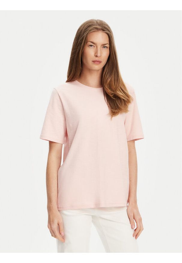 United Colors of Benetton - United Colors Of Benetton T-Shirt 3BVXD102P Różowy Regular Fit. Kolor: różowy. Materiał: bawełna