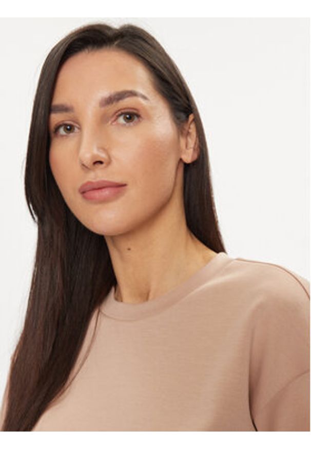 United Colors of Benetton - United Colors Of Benetton Bluza 3UNN3M05L Beżowy Relaxed Fit. Kolor: beżowy. Materiał: syntetyk, wiskoza