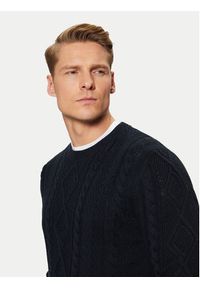s.Oliver Sweter 2152198 Granatowy Regular Fit. Kolor: niebieski. Materiał: bawełna #3