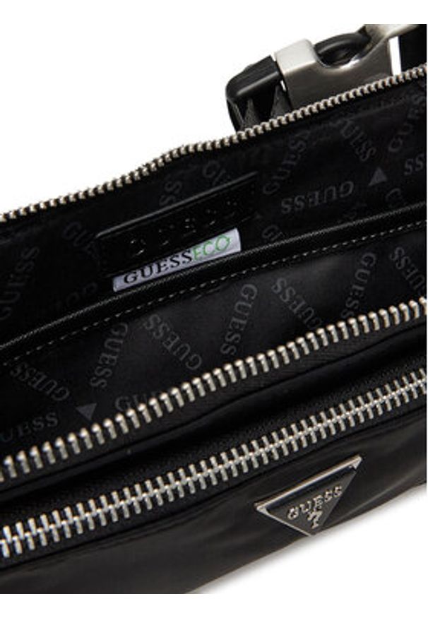 Guess Saszetka nerka 171997 Czarny. Kolor: czarny. Materiał: materiał