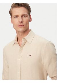 Tommy Jeans Koszula DM0DM22761 Beżowy jasny Regular Fit. Kolor: beżowy. Materiał: bawełna #3