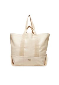 Tommy Jeans Torebka Tjw Tote Edition Canvas AW0AW17542 Beżowy. Kolor: beżowy #5