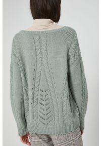 medicine - Medicine - Sweter Bohemian. Kolor: zielony. Materiał: dzianina. Wzór: ze splotem #5