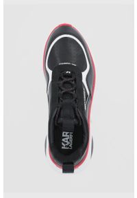 Karl Lagerfeld Buty skórzane kolor czarny. Nosek buta: okrągły. Zapięcie: sznurówki. Kolor: czarny. Materiał: skóra #3
