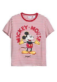 Desigual T-Shirt Mickey 25SWTKAI Czerwony Regular Fit. Kolor: czerwony. Materiał: bawełna #4