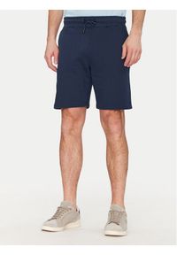Blend Szorty sportowe 20717881 Granatowy Regular Fit. Kolor: niebieski. Materiał: bawełna. Styl: sportowy