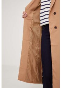 Answear Lab płaszcz damski kolor brązowy przejściowy. Okazja: na co dzień. Kolor: brązowy. Styl: wakacyjny #2
