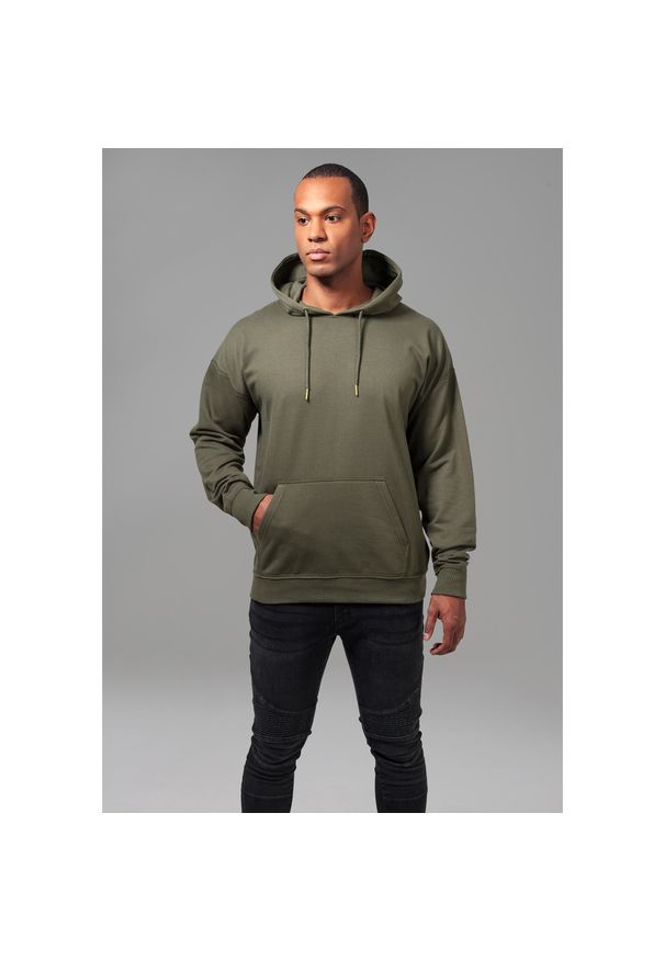 Urban Classics - Bluza z kapturem Urban Classic oversized sweat. Typ kołnierza: kaptur. Kolor: zielony