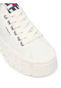 Tommy Jeans Sneakersy Tj Platform Sneaker Zebra EN0EN03070 Biały. Kolor: biały. Materiał: materiał. Wzór: motyw zwierzęcy. Obcas: na platformie #2