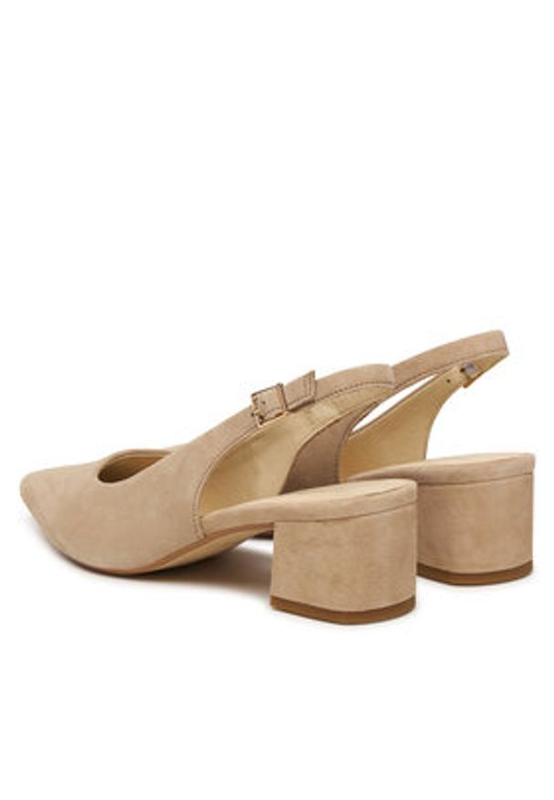 Vagabond Shoemakers Czółenka Marta 5928-140-11 Écru. Kolor: kremowy. Materiał: zamsz, skóra