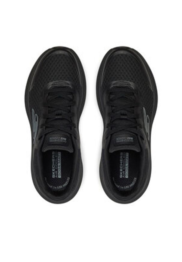 skechers - Skechers Sneakersy Max Cushioning Endea 129470/BBK Czarny. Kolor: czarny. Materiał: materiał