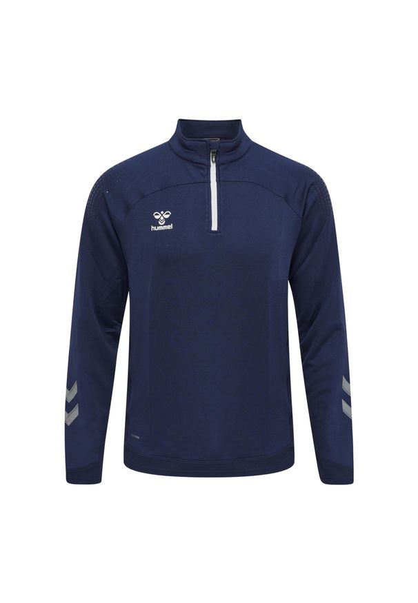 Bluza do piłki ręcznej męska Hummel hml LEAD. Kolor: niebieski. Materiał: dresówka. Wzór: nadruk. Sezon: zima