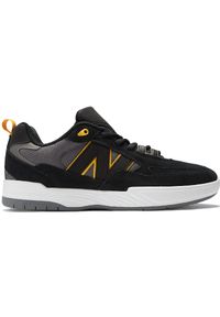 Buty męskie New Balance Numeric NM808WUT – czarne. Kolor: czarny. Materiał: materiał, zamsz, skóra, guma, syntetyk. Szerokość cholewki: normalna. Sport: skateboard