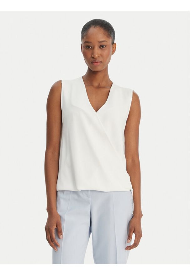 Rinascimento Bluzka CFC0128622003 Biały Regular Fit. Kolor: biały. Materiał: syntetyk