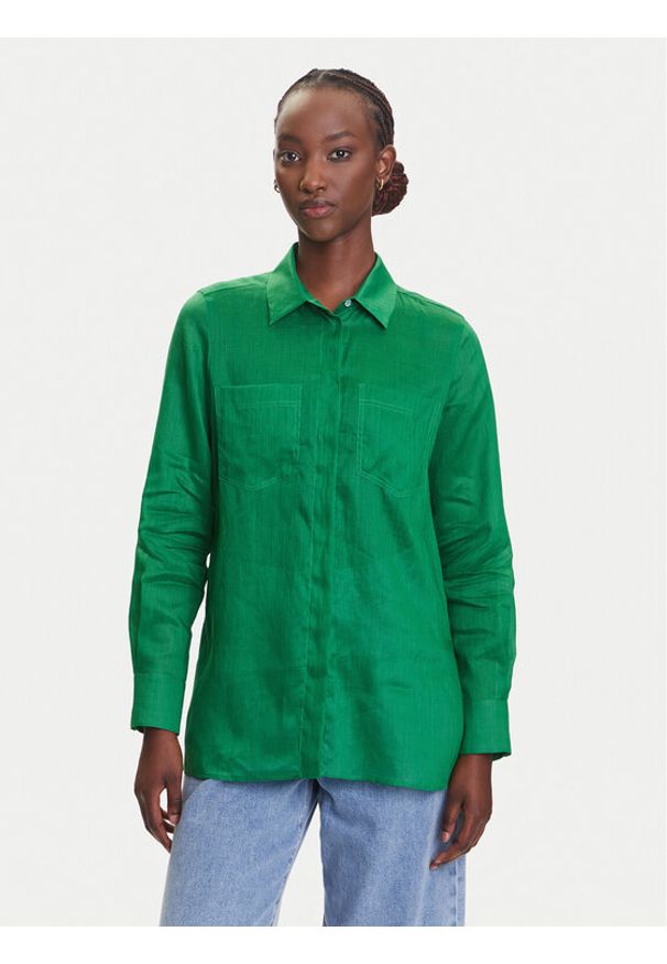 Marella Koszula Agamia 2513111052 Zielony Relaxed Fit. Kolor: zielony
