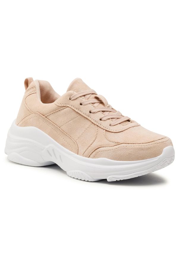 Sneakersy Jenny Fairy XO-CB9171-1E Beige. Kolor: beżowy. Materiał: materiał
