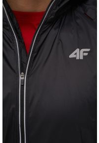 4f - 4F kurtka do biegania kolor czarny przejściowa. Kolor: czarny. Materiał: materiał. Długość rękawa: raglanowy rękaw #3