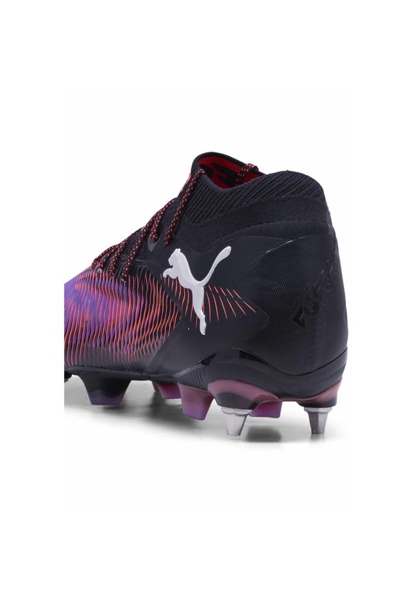 Puma - Buty piłkarskie FUTURE 8 ULTIMATE MxSG PUMA Black White Glowing Red. Kolor: biały, czerwony, wielokolorowy, czarny. Materiał: materiał, syntetyk, tkanina. Sport: piłka nożna
