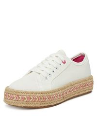 DeeZee Espadryle ZYKS306 Biały. Kolor: biały. Materiał: materiał