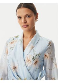 Rinascimento Sukienka koktajlowa CFC0128000003 Niebieski jasny Regular Fit. Kolor: niebieski. Materiał: lyocell. Styl: wizytowy #3