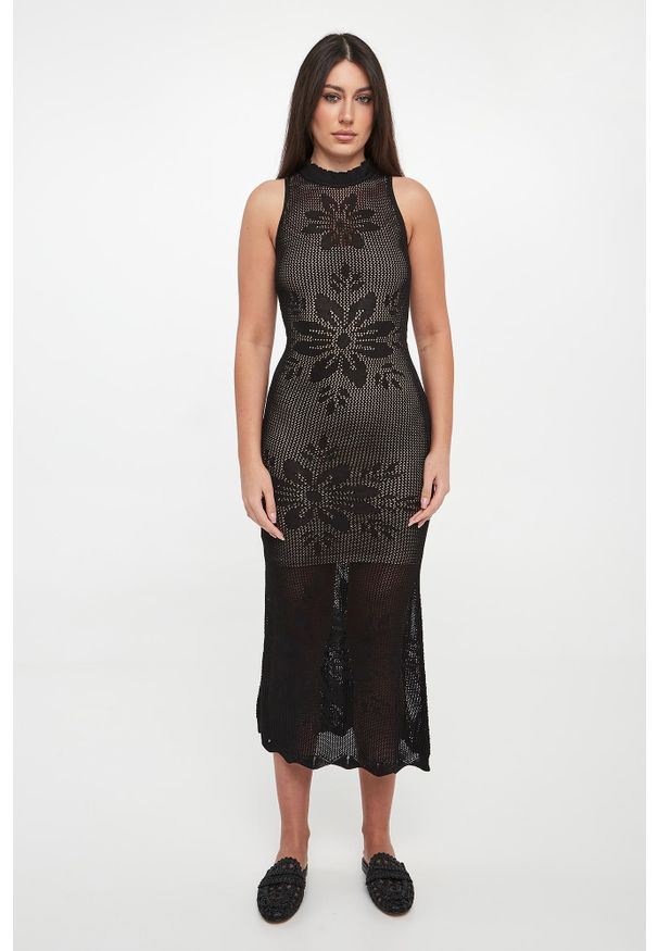 Twinset Milano - Sukienka ażurowa TWINSET. Wzór: ażurowy