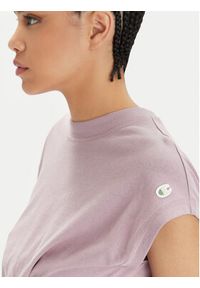 Champion T-Shirt 117178 Fioletowy Regular Fit. Kolor: fioletowy. Materiał: bawełna