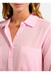 Seafolly Koszula Breeze 55428-TO Niebieski Regular Fit. Kolor: niebieski. Materiał: bawełna #3