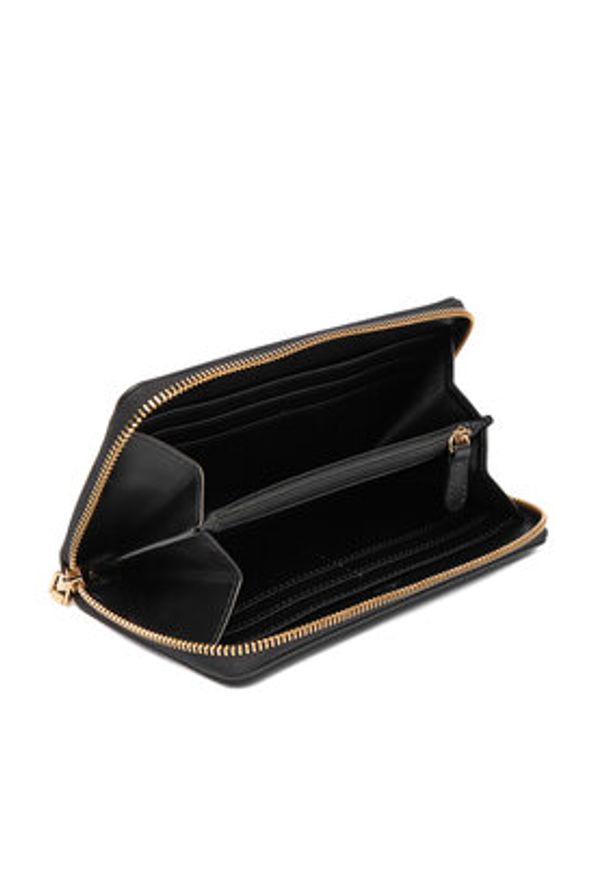Love Moschino - LOVE MOSCHINO Portfel JC5611PP0NKD0000 Czarny. Kolor: czarny. Materiał: skóra