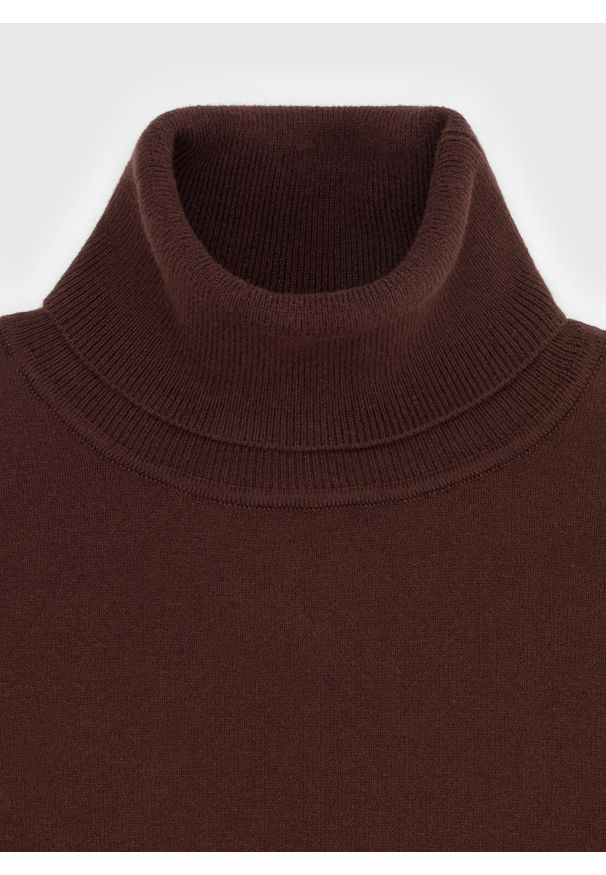 Pako Lorente - PAKO LORENTE - Brązowy gładki golf męski. Typ kołnierza: golf. Kolor: brązowy, niebieski, zielony, czarny. Materiał: poliamid, bawełna, elastan. Wzór: gładki. Sezon: jesień