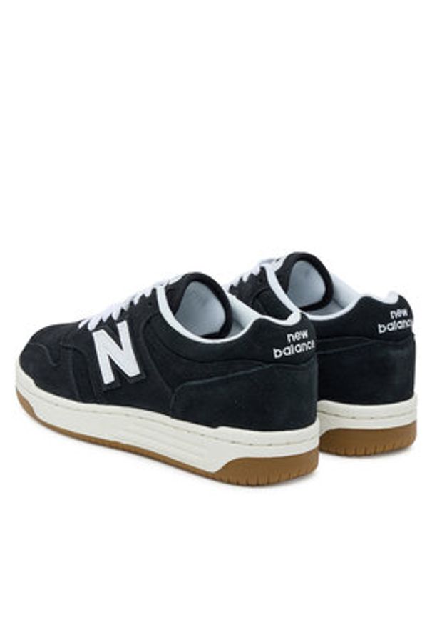 New Balance Sneakersy GSB480SB Czarny. Kolor: czarny. Materiał: skóra