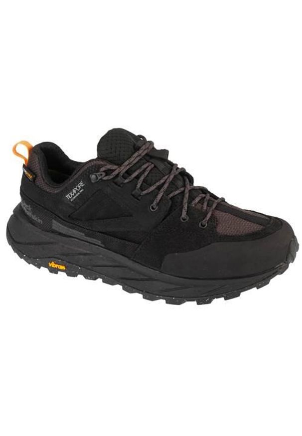 Buty trekkingowe męskie Jack Wolfskin Terraquest Texapore. Zapięcie: sznurówki. Kolor: czarny. Materiał: guma, syntetyk, materiał, skóra, tkanina. Szerokość cholewki: normalna