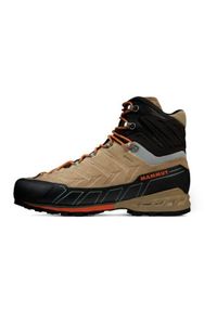 Buty trekkingowe męskie Mammut Kento Tour High Gtx. Wysokość cholewki: za kostkę. Kolor: brązowy. Materiał: materiał, skóra, syntetyk. Szerokość cholewki: normalna