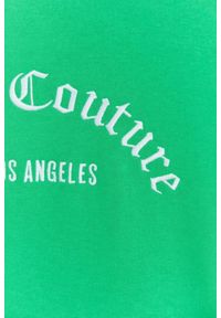 Juicy Couture - JUICY COUTURE Zielona bluza damska saoirse recycled z haftowanym logo, Rozmiar S. Kolor: zielony. Wzór: haft #5