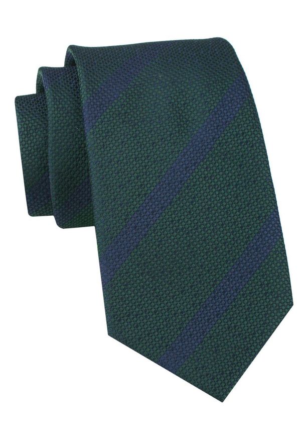 Alties - Klubowy, Klasyczny, Męski Krawat - ALTIES - Ciemnozielony. Kolor: zielony. Materiał: tkanina. Styl: klasyczny