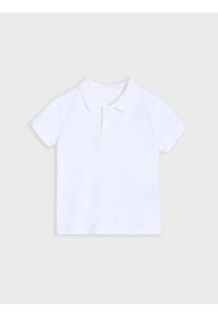 Sinsay - Koszulka polo - biały. Typ kołnierza: polo. Kolor: biały