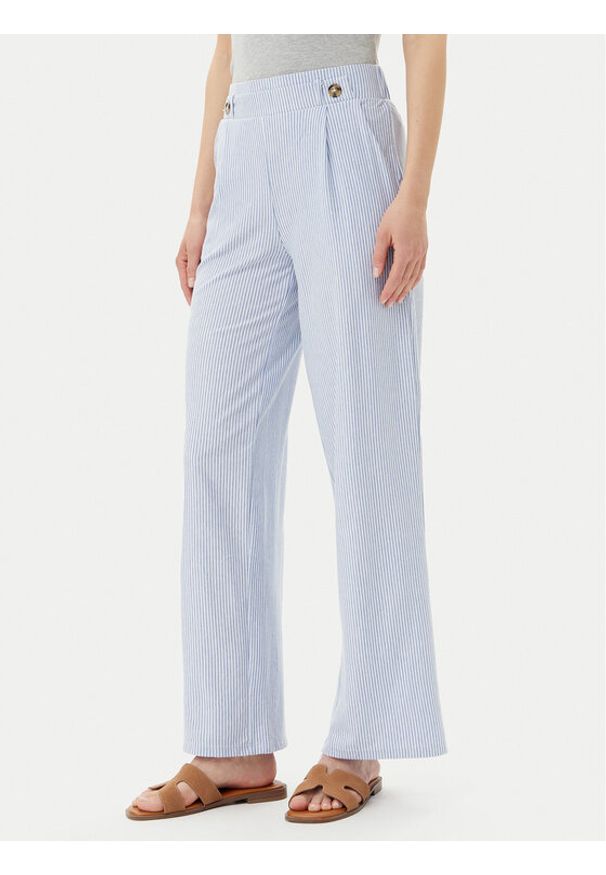 JDY Spodnie materiałowe Nelli 15345574 Niebieski Wide Leg. Kolor: niebieski. Materiał: bawełna