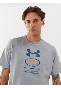 Under Armour T-Shirt Ua Core Novelty Graphic Ss 1380957 Szary Loose Fit. Kolor: szary. Materiał: bawełna #4