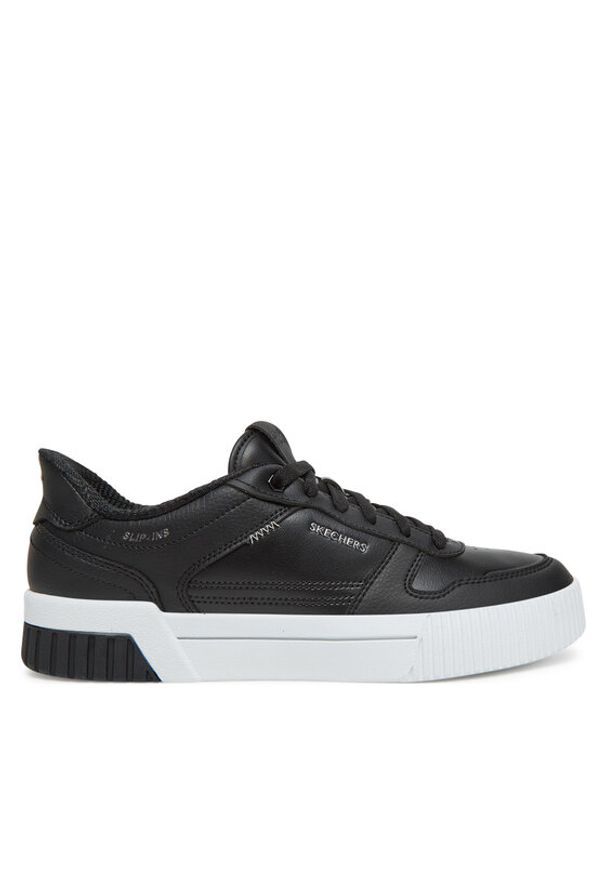 skechers - Skechers Sneakersy Jade-Put It In Neutral 185222/BLK Czarny. Kolor: czarny. Materiał: skóra