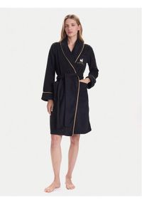 Lauren Ralph Lauren - LAUREN RALPH LAUREN Szlafrok ILN42471 Czarny. Kolor: czarny. Materiał: syntetyk