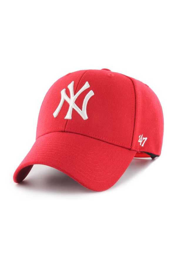 MAJOR LEAGUE BASEBALL - Czapka z daszkiem 47 Brand MLB New York Yankees MVP. Kolor: czerwony