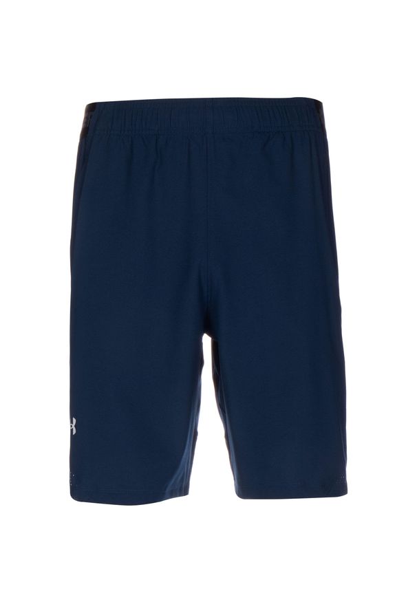 Spodnie treningowe męskie Under Armour 1370382012. Kolor: niebieski, wielokolorowy, czarny. Długość: krótkie