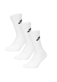 Nike - Zestaw Skarpet Unisex Dla Dorosłych Essentials Everyday (zestaw 3 Sztuk). Kolor: biały. Sport: turystyka piesza