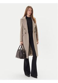 Maryley Płaszcz przejściowy 25IB807/01SS Beżowy Regular Fit. Kolor: beżowy. Materiał: syntetyk #3