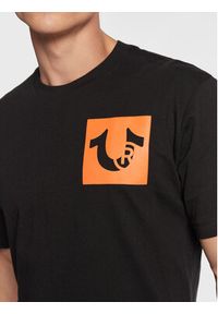 True Religion T-Shirt 106298 Czarny Regular Fit. Kolor: czarny. Materiał: bawełna