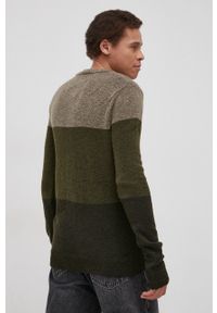 Only & Sons Sweter męski kolor zielony. Okazja: na co dzień. Kolor: zielony. Materiał: poliester, dzianina. Długość rękawa: długi rękaw. Długość: długie. Wzór: melanż. Styl: casual #4