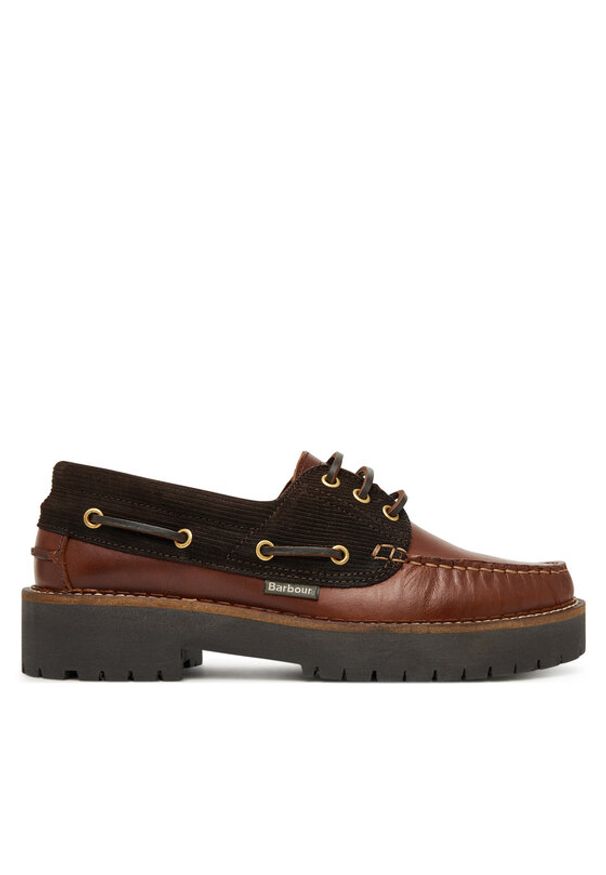 Barbour Półbuty Darras LFO0798BR94 Brązowy. Kolor: brązowy. Materiał: skóra