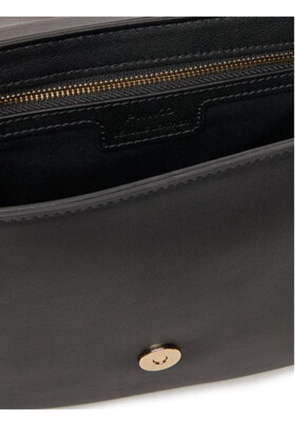 Pinko - PINKO Torebka Saddle Classic PE 25 PLTT 103830 A270 Czarny. Kolor: czarny. Materiał: skórzane