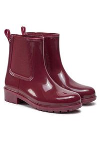 TOMMY HILFIGER - Tommy Hilfiger Kalosze Flag Rainboot FW0FW08213 Bordowy. Kolor: czerwony #7