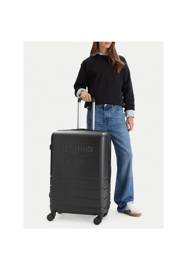 Walizka duża Reebok. Kolor: czarny