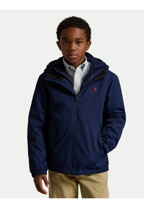 Polo Ralph Lauren Kurtka przejściowa 323875510001 Granatowy Regular Fit. Typ kołnierza: polo. Kolor: niebieski. Materiał: syntetyk
